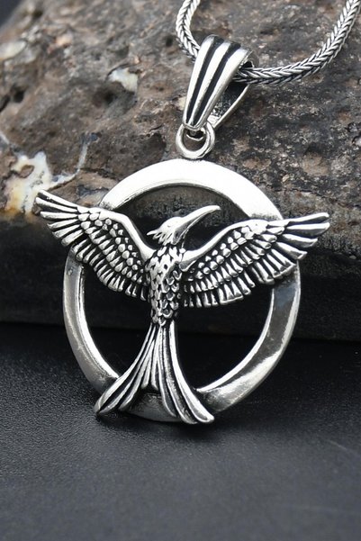 Prestige Anka kuşu 925 Ayar Gümüş Kolye Zincir 800597
