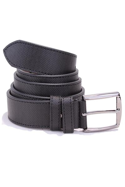 DAGOSTER DMK26-354 Μαύρη ανδρική ζώνη από συνθετικό δέρμα 4 cm