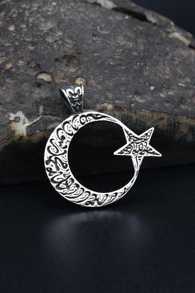 Prestige Kolye Ucu Bismillah ve Kelime-i Tevhid Yazlı Ay Yıldızlı (AYYILDIZLI...