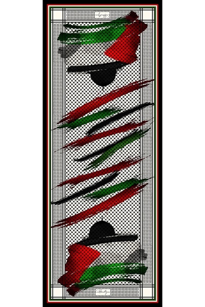 LA BOUTIQUE Kefi̇ye Şal F119-01 70X190 Herbal/Bi̇tki̇sel