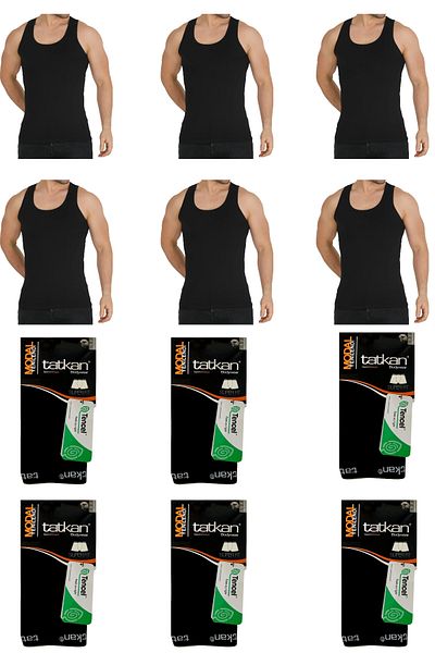tatkan Πακέτο 6 Modal Fabric Tatkan Athlete-Boxer Premium Σετ ΚΟΣΤΟΣ ΚΑΜΠΑΝΙΕΡΑΣ