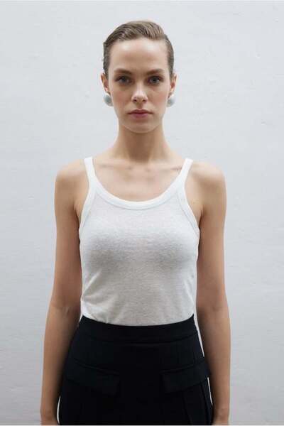 AURA BEA KETEN ATLET BEYAZ