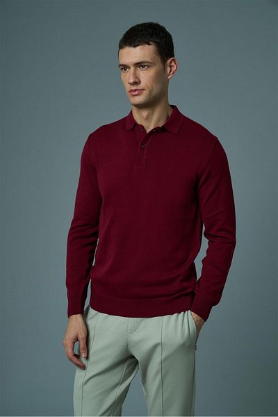Tony Montana Tony Classics Polo Neck Basic Μακρυμάνικο Πλεκτό- T-1006