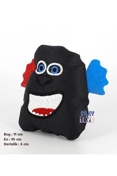 Silky Toys - Plush Toy for Dogs - Black Moster / 12cm / Black