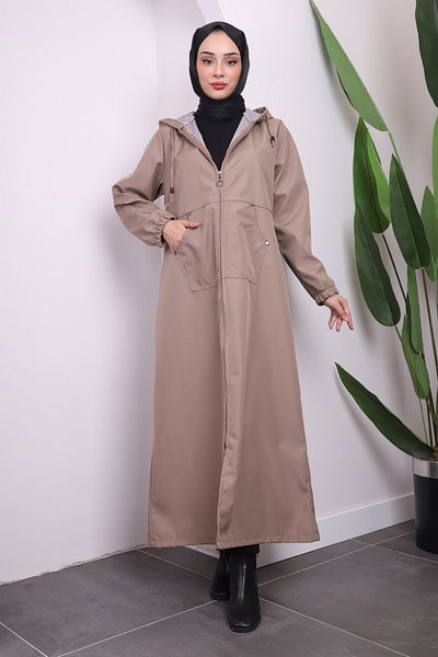 İmajButik Καπάκι με φερμουάρ Mink Hooded