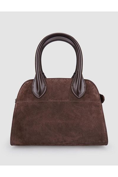 Cabani 100% Genuine Leather Brown Suede Women's Shoulder Bag