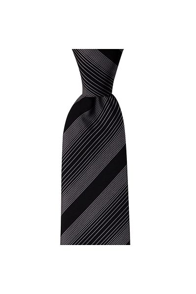 1001 Kravat Men's Gift Set with Wooden Box Classic Black Tie and Socks