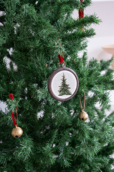 Beige & Stone X Den.İnteriors Christmas Tree Ornament B Printed Pulley Panel Tree