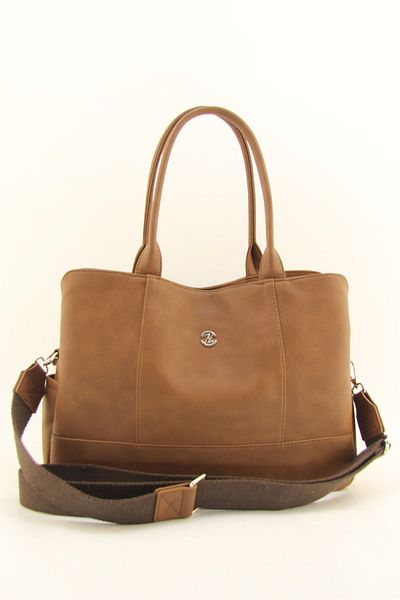 HNB Γυναικεία τσάντα ώμου Tan Casual Multi-Eye