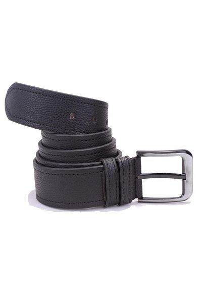 DAGOSTER DMK26-451 Μαύρη ανδρική ζώνη από συνθετικό δέρμα 4,5 cm