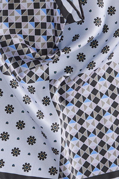 ALTINYILDIZ CLASSICS Men's Grey-Black Handkerchief