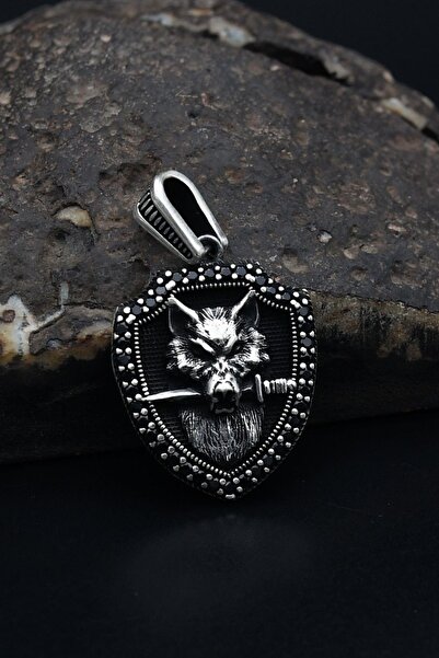 Prestige 925 Ayar Gümüş Kolye Ucu Kurt Figürlü 900493