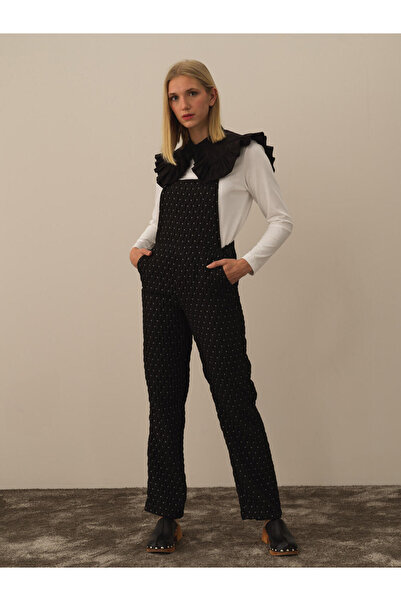 Xint Kadın Siyah Pamuklu Regular Fit Yakalık