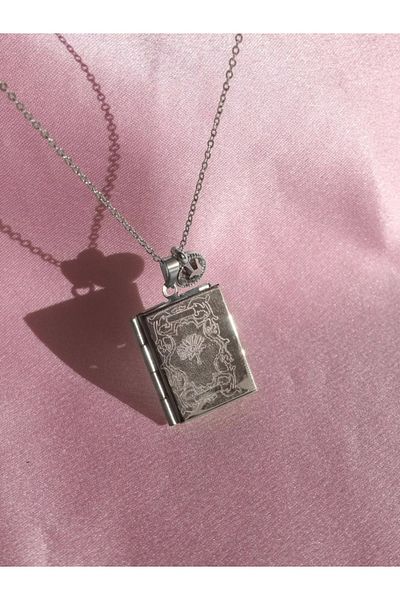 Reorah Collection Birth Month Steel Necklace - 12 Princess Book Cover, April