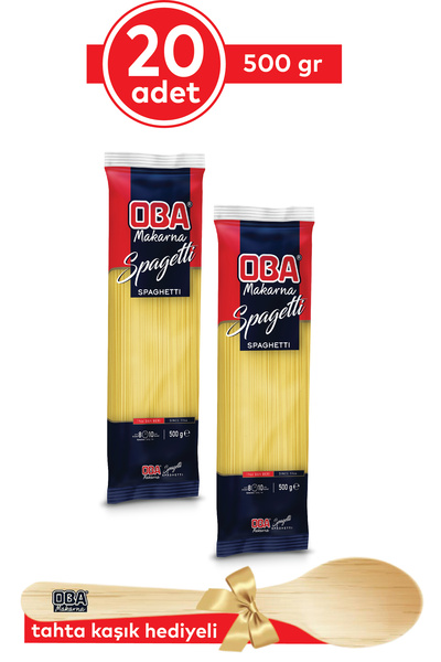 Oba Makarna Spagetti 500 Gr (20'li Paket)