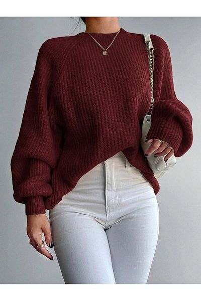 Figo Pulover cu mâneci raglan cu croială dreaptă