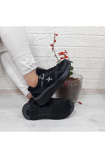 Kinetix Cıntıa Black-Black Fuspet Lightweight Casual Sneakers