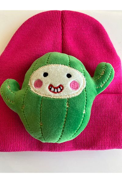 fethi mekik Children's Beret Figured Beret with Plush