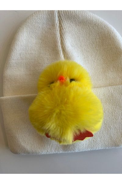 fethi mekik Children's Beret Figured Beret with Plush