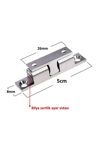 Badem10 Ball Ball Metal Snap Fly Screen Cabinet Drawer Furniture Lid Holder 2 Pcs Lock Apparatus