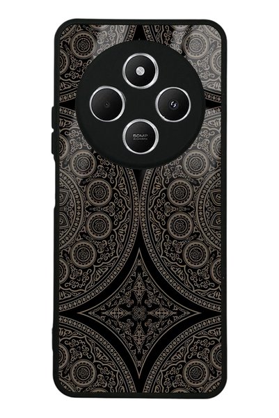Spoyi Xiaomi Redmi 14C Glossy Phone Case with Ottoman Motif Design