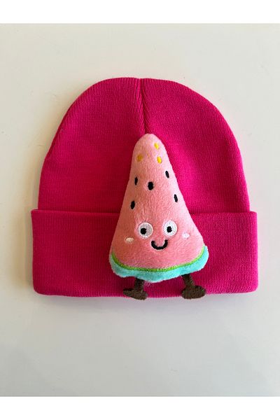 fethi mekik Children's Beret Figured Beret with Plush