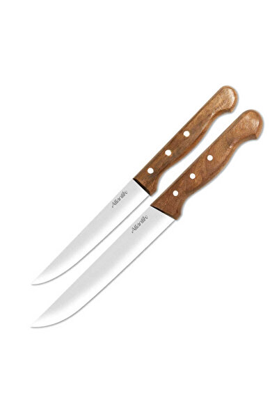 Genel Markalar Atlantik Ahşap Saplı 2li Mutfak Bıçak Seti 31009-00