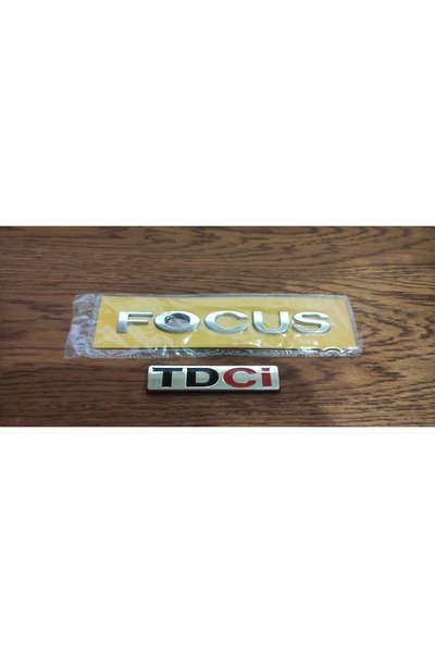 restinal 2006 Model Focus Tdci Text - Double Sided, Chrome Plated and Taped