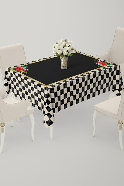 Daniel Home Design مفرش طاولة طعام مطبوع قابل للغسل وغرفة المعيشة والمطبخ وال...
