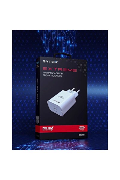 Syrox Pd20b Hızlı Şarj 20w 3.0 Amper Type-c Giriş Başlık