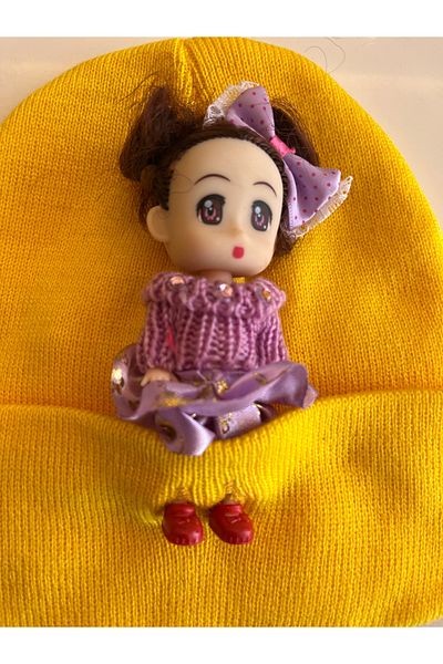 fethi mekik Children's Beret Figured Beret with Plush