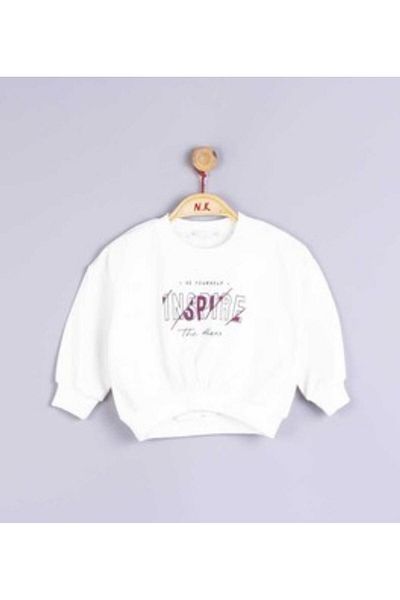 nk kids 1-3 Years Ecru Inspire O Neck Sweatshirt for 33615
