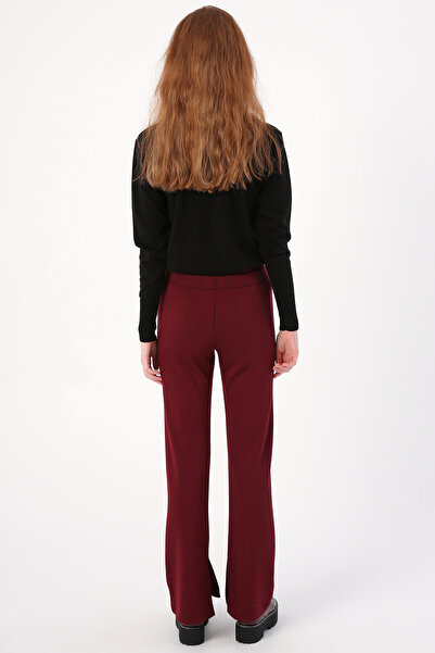 ALLDAY Claret Red Slit Trousers