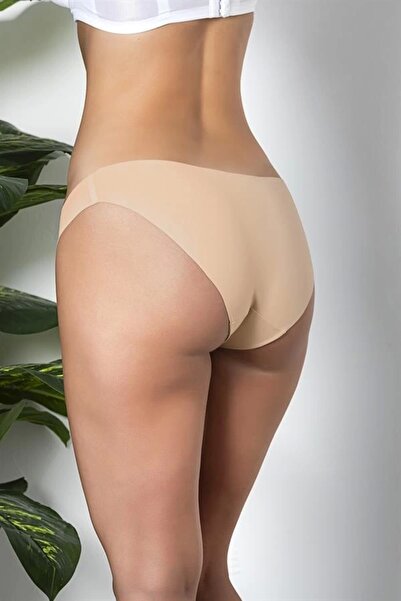 GALLİPOLİ Defnada 3-Pack Seamless, Non-Marking, Laser Cut, Slip Panties Cappucino (Brf21261)