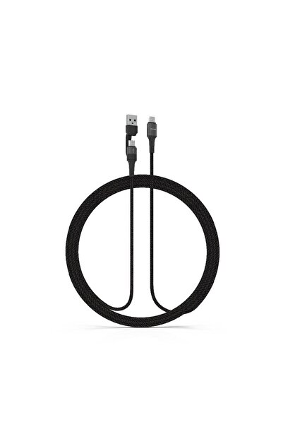 Syrox C143 60w 2 In 1 To Type-c Hasir Ultra Hızlı Şarj & Data Kablosu