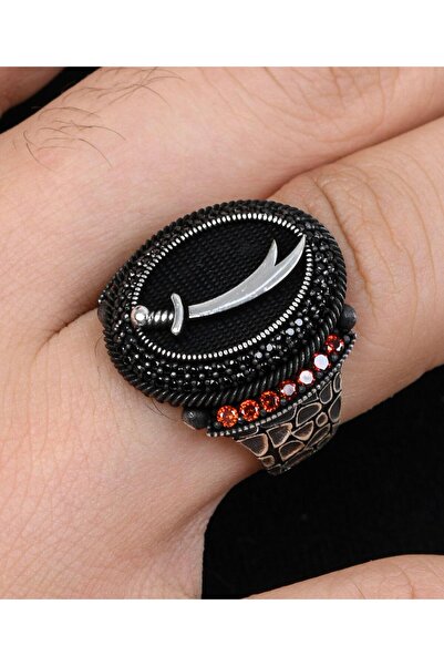 Prestige Zülfikar 925 Ayar Gümüş Erkek Yüzüğü 800895