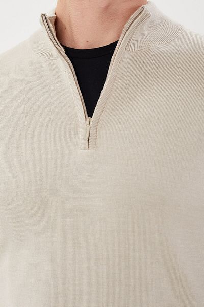 Tony Montana Βασικό πλεκτό με μισό φερμουάρ Trior Collar-T-1132