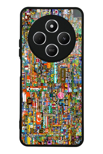Spoyi حافظة هاتف لامعة لهاتف Xiaomi Redmi 14C R/Place بتصميم تذكاري