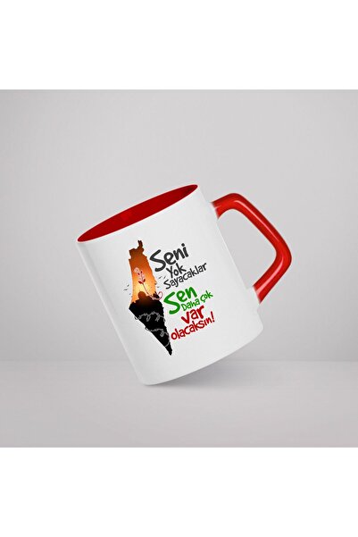 YEŞİL TURUNCU Filistin Temalı Kupa Bardak 2