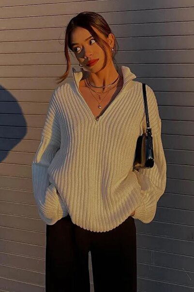 Madmext Základní svetr s límcem na zip MG1960