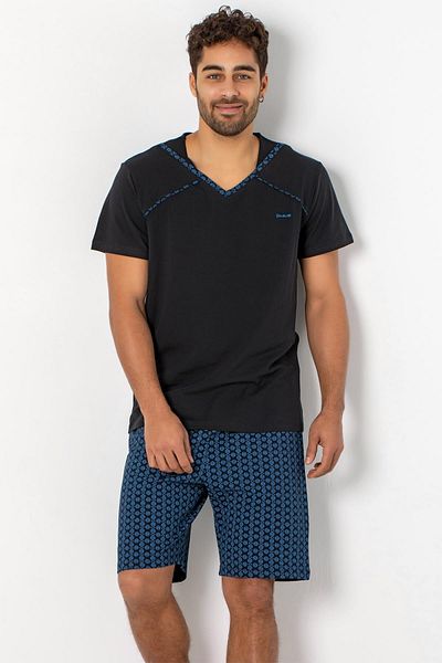 Doremi Men's Short Sleeve Pajama Set