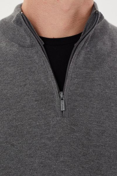 Tony Montana Βασικό πλεκτό με μισό φερμουάρ Trior Collar-T-1132