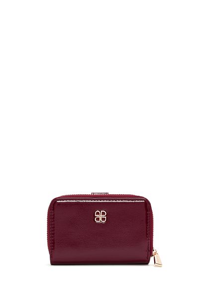 Derimod Claret Red Patent Leather Women's Wallet - 000a2d 561516