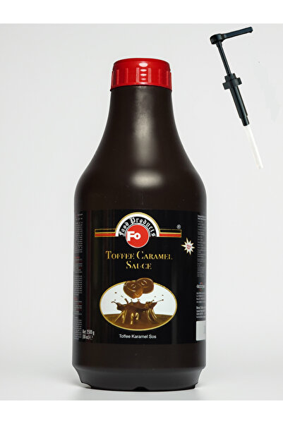 FO Toffee Karamelli Sos-Profesyonel Barsos 2,5 Kg Pompa Hediyeli