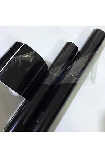 ESEMİZ Piano Black Black Air Ducted Bright Protection Gelatin Foil 30cm X 2 Meters