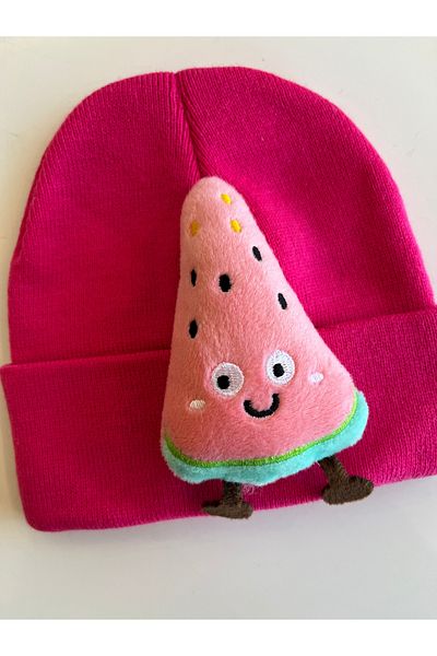 fethi mekik Children's Beret Figured Beret with Plush