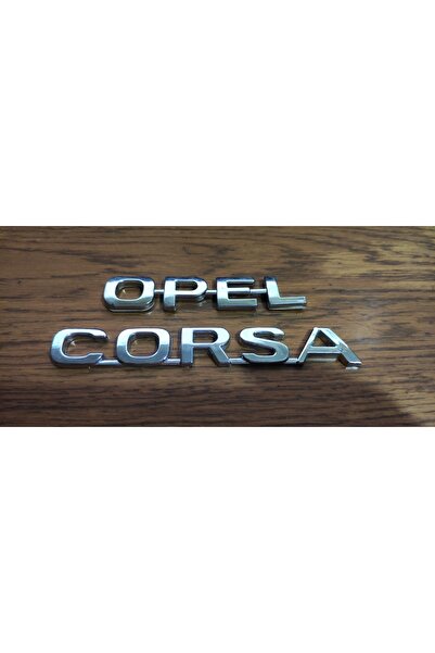 restinal Opel Corsa Trunk Lettering Corsa 2000 (Chrome Finish + Double Sided ...