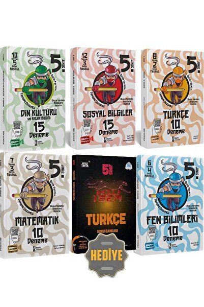İsem Yayıncılık 2024 5. Sınıf Tüm Dersler Deneme Seti Hızlı İsem 5. Sınıf Tür...