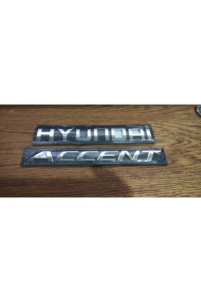 restinal Hyundai Accent Blue Case Lettering 2011 and Later Rear Trunk Letteri...