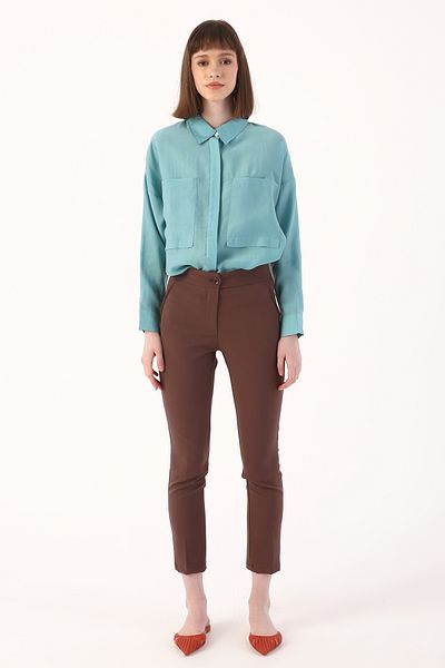 ALLDAY Παντελόνι από ύφασμα Mink Skinny Leg